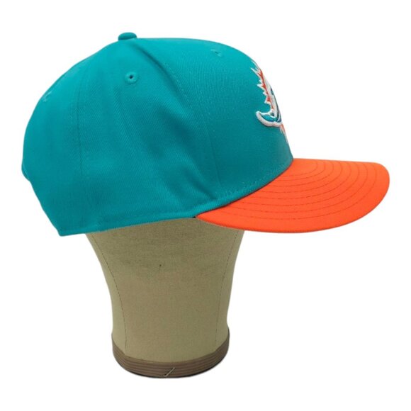 New Era 9Fifty Miami Dolphins Snapback Cap Trucker Embroidered 3D Logo NFL Hat - Picture 12 of 14